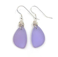 Charming Lavender Sea Glass Earrings