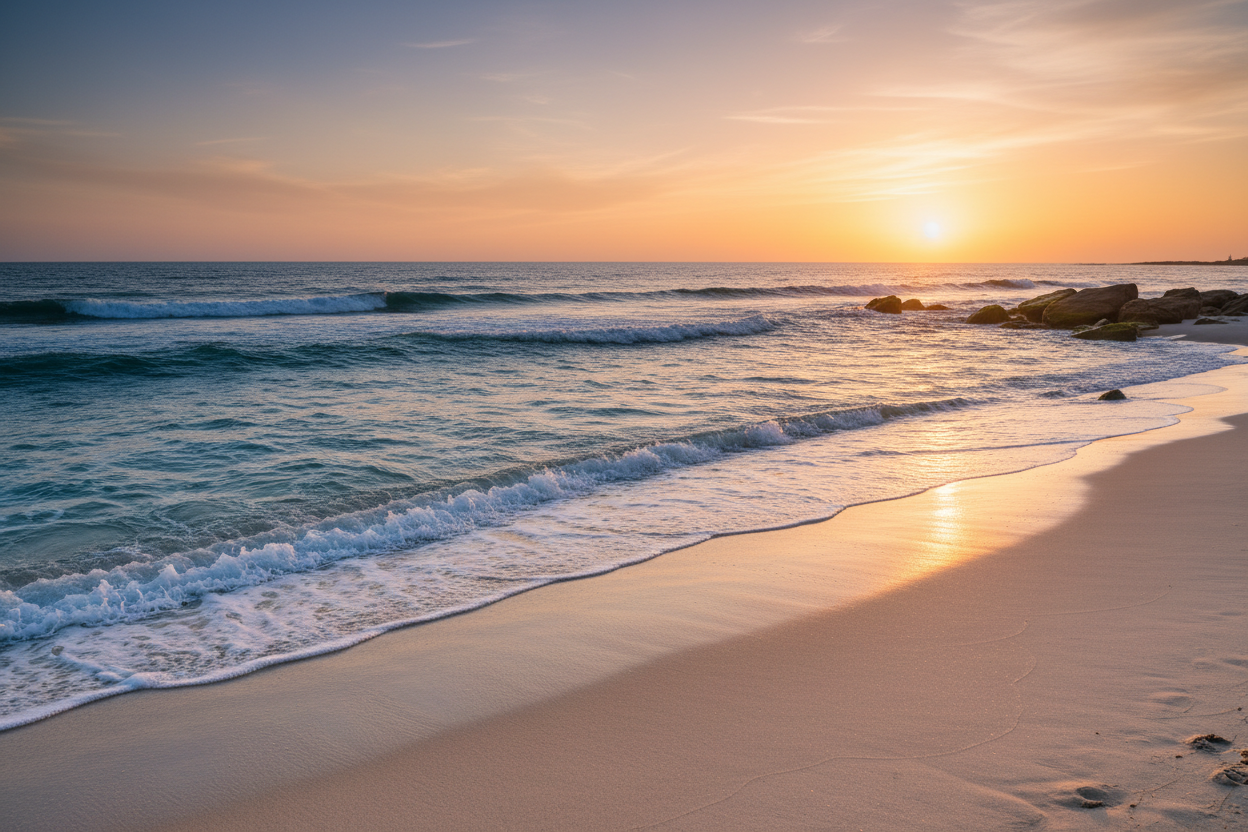Cobalt blue ocean waves