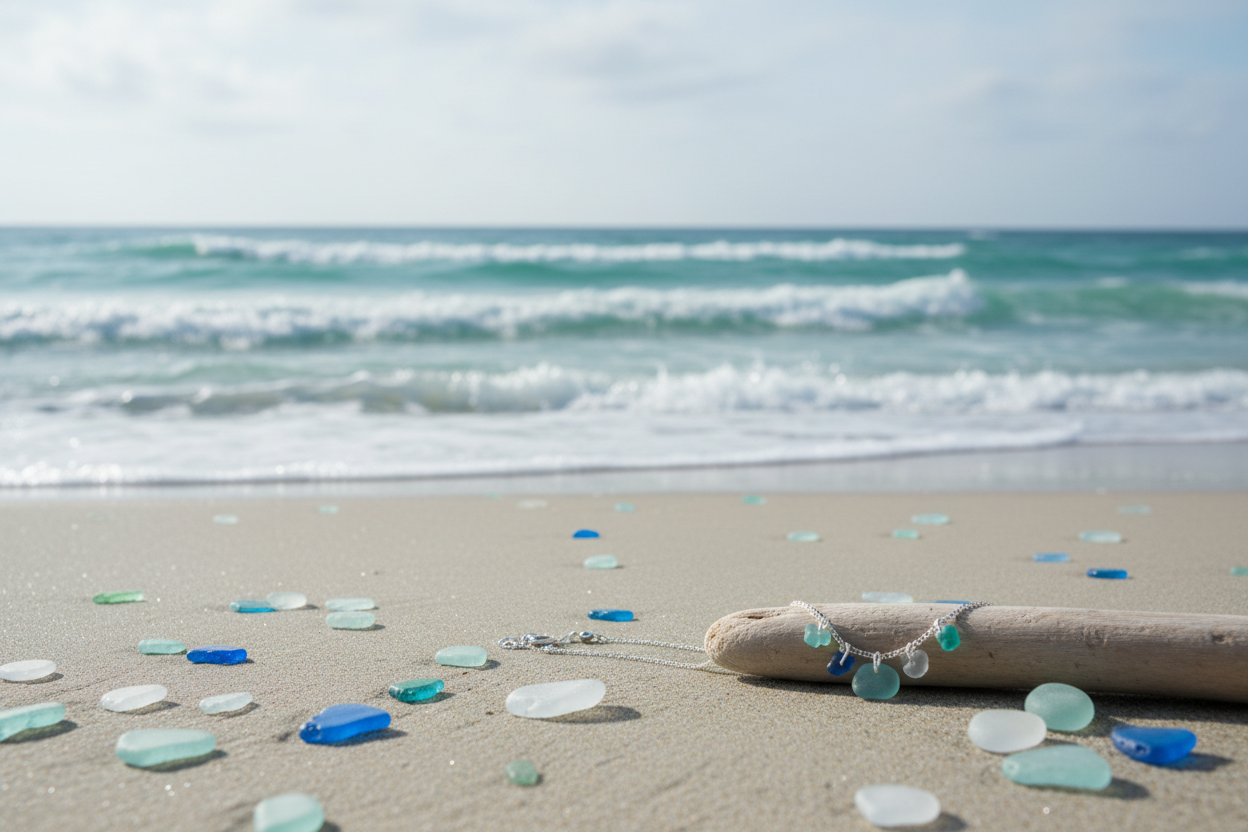 Serene coastal ocean scene